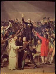 The Tennis Court Oath, Detail of the Group Surrounding Bailly